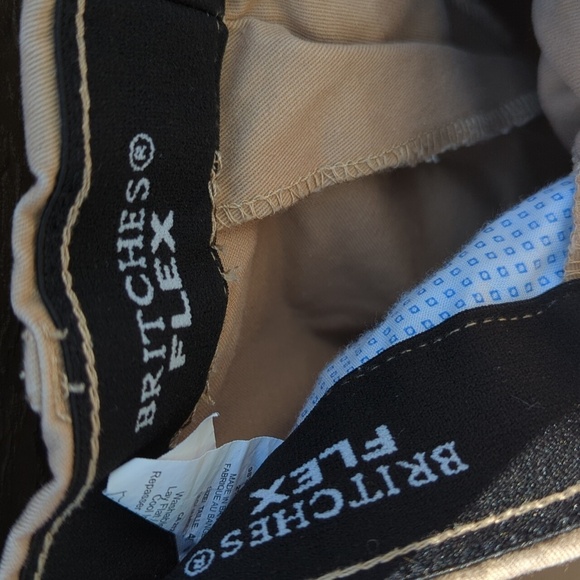 Men's Britches Flex Golf Chinos Tan Pants - 46 X 30 Great Condition - Picture 3 of 6